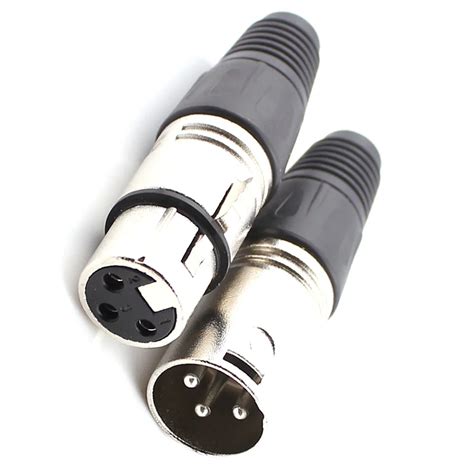 Штекер/гнездо для микрофона, штекер XLR 3-Pin | AliExpress