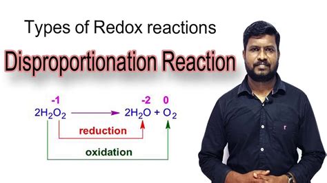 8 Disproportionation Reaction Types Of Redox Reactions In Tamil Youtube