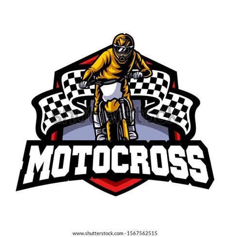 Motocross Vector Logo Illustration Motocross Freestyle Stock Vector ...