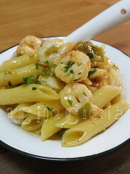 Macarrones Con Gambas Recetas Con Patatas Recetas De Pastas Comida