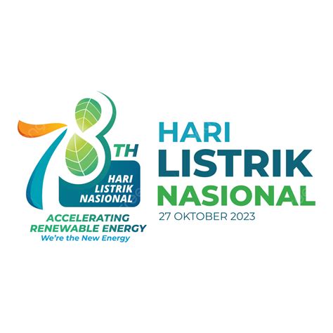 Hari Listrik Nasional Dengan Logo Hln Ke Vektor Hari Listrik