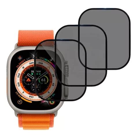 Kit 3x Película Privacidade Vidro 3d Para Applewatch Ultra MercadoLivre