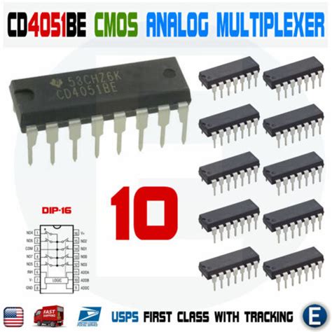 Pcs Cd Cmos Analog Multiplexer Ic Cd Be Dip