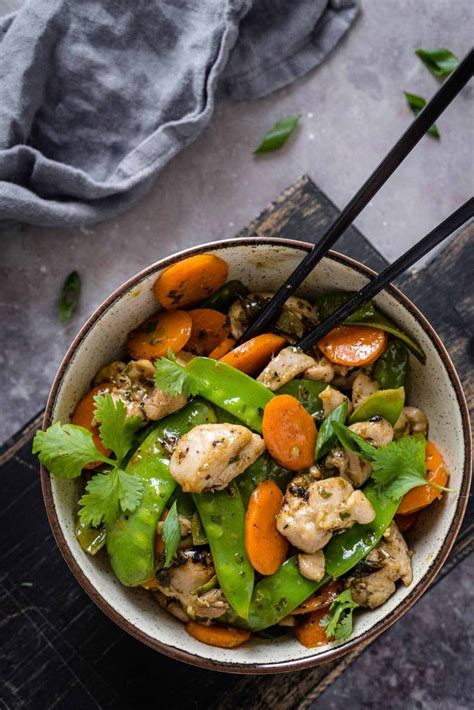 Chicken And Snow Pea Stir Fry Healthy 30 Minute Dinner