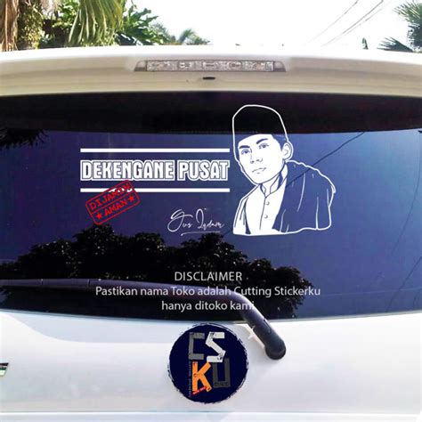 Cutting Stiker Dekengane Pusat Variasi Motor Mobil Sticker Kaca Gus Iqdam Islam Dakwah Sabilu