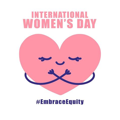 International Womens Day Concept Poster Embrace Equity Woman Illustration Background 17054065