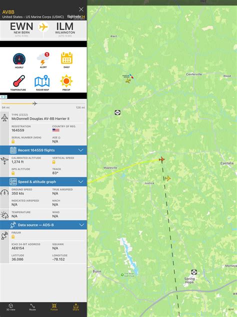 Two Harriers flew over my house : r/flightradar24