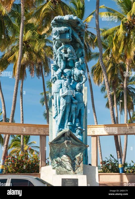 Identidad monumento en Riohacha la península de La Guajira norte de