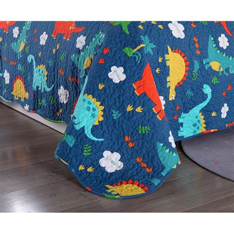 Marcielo Kids Dinosaur Reversible Quilt Set Etsy