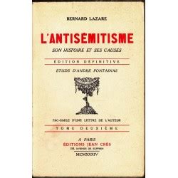 L Antis Mitisme Son Histoire Et Ses Causes Edition D Finitive Tome