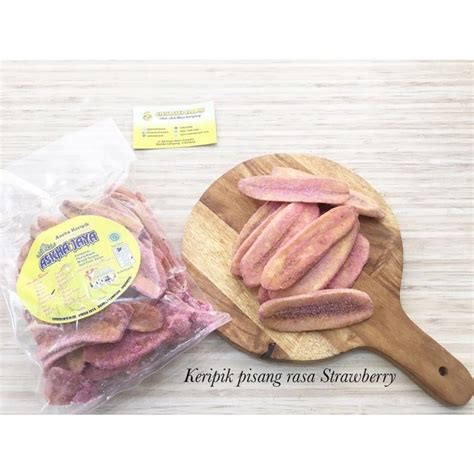 Jual Keripik Pisang Rasa Strawberry Askha Jaya Shopee Indonesia