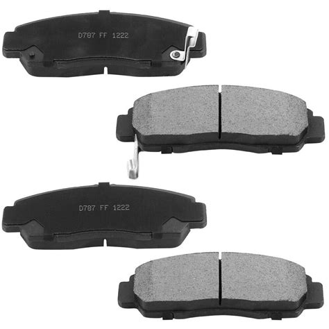 Front Black E Coating Brake Rotor Brake Pad Fits Acura TSX TL Honda