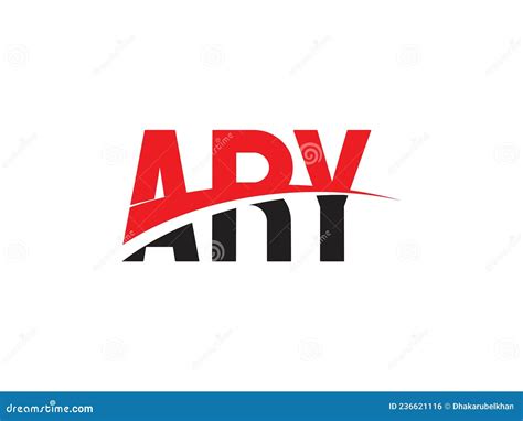 Ary Letter Initial Logo Design Vector Illustration Stock Vector