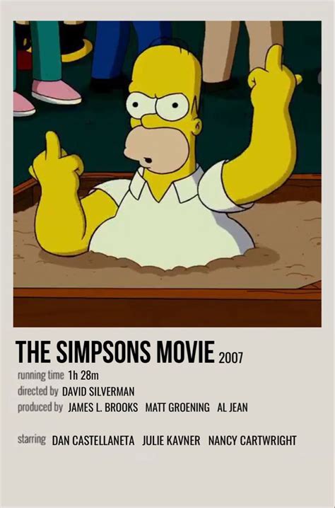 the simpsons movie | The simpsons movie, The simpsons, Film posters minimalist