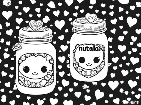 Kawaii Nutella Desenhos Para Colorir Atividades