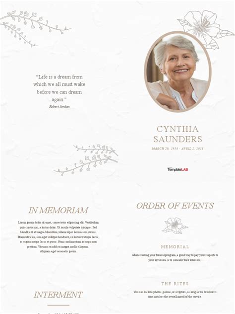 Funeral Brochure Template | PDF