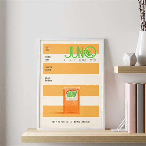 Juno Movie Poster Minimalist Vintage Movie Wall Art Print - Etsy