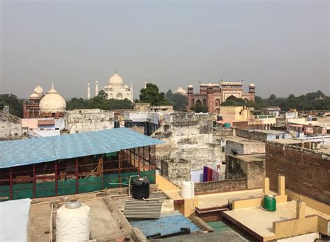 View Of The Taj Mahal In Agra India Editorial Stock Image Image Of