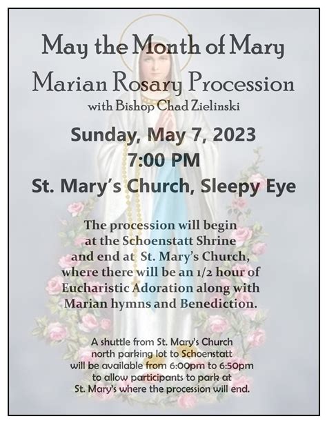 Marian Rosary Procession - Schoenstatt on the Lake and St. Mary, Sleepy