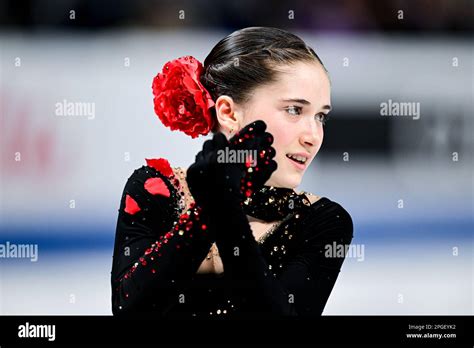 Isabeau Levito Usa During Women Short Program At The Isu World