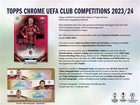 2023 24 Topps Uefa Clubcompetities Chroom Voetbalkaarten