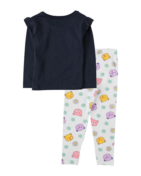 Riachuelo Conjunto Longo Infantil Blusa e Calça Legging Margarida