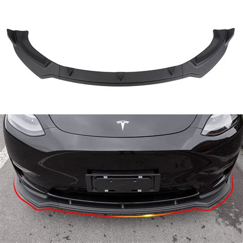 Buy Xipoo Fit Tesla Model Y Front Lip Front Bumper Lip Spoiler Wing