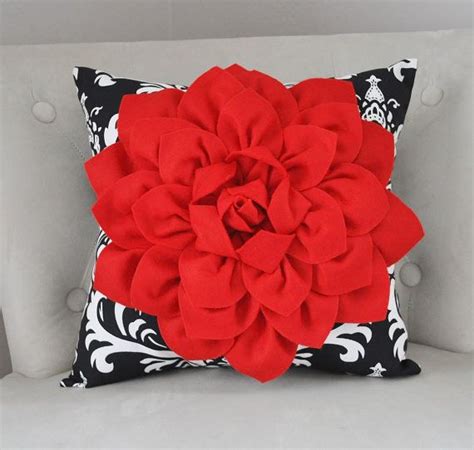 One Red Pillow Sham Red Decorative Pillow Red Pillow By Bedbuggs