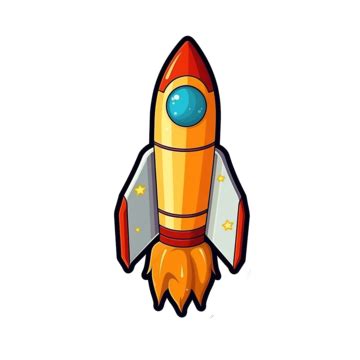 Rocket Space Sticker, Clipart, Isolated, Png PNG Transparent Image and ...