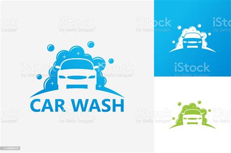 Car Wash Template Design Vector Lambang Konsep Desain Simbol Kreatif