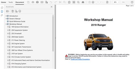 2024 Ford Ranger Owners Manual Pdf