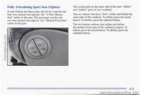 Pontiac Firebird Owners Manual Pages