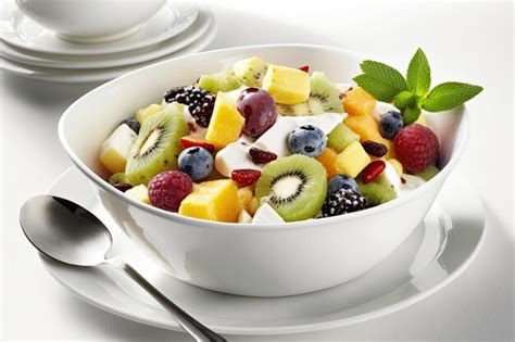 Premium Ai Image Fruit Salad For Weight Loss Diet And Breakfast