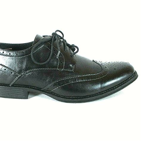 Alpine Swiss Black Lace Oxford Dress Shoes Mens 9 Gem