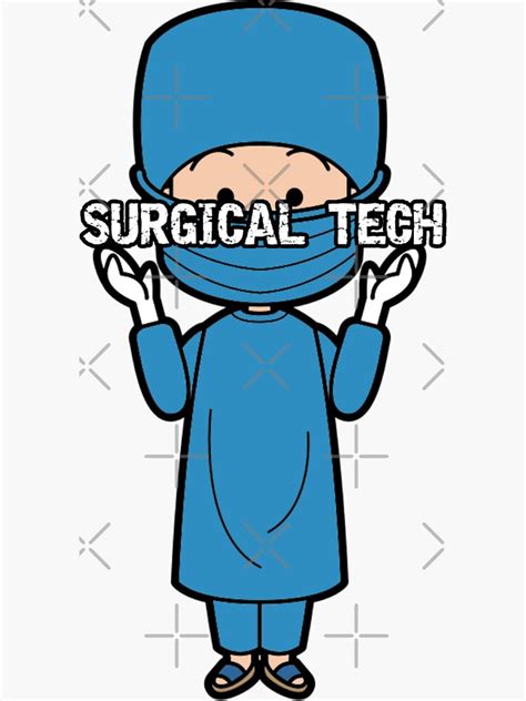 Surgical Tech Sticker For Sale By Medicaldream Redbubble