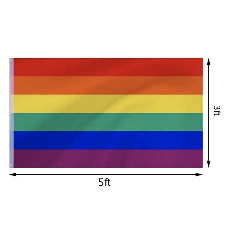 Modern Lgbt Pride Flag Lesbian Gay X Cm Ft Quality Pretty Rainbow Parade Flag For