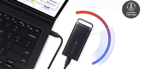 Samsung Ssd Externe T Evo To Usb C Noir Disque Dur Externe