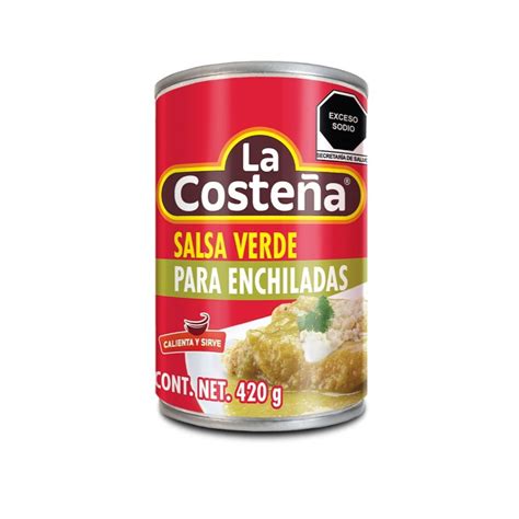 Salsa verde La Costeña para enchiladas 420 g Walmart