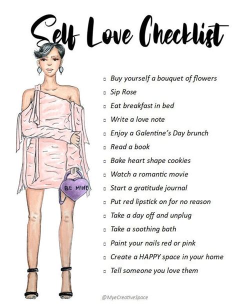 Self Love Checklist Etsy