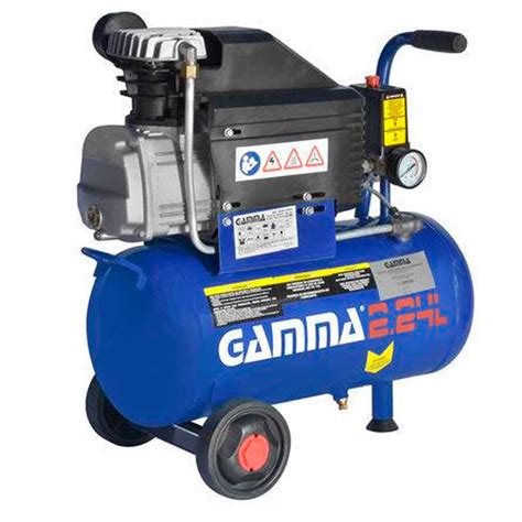 Compressor De Ar 2HP 50 Litros Kit De Pintura GAMMA G2802KBR2