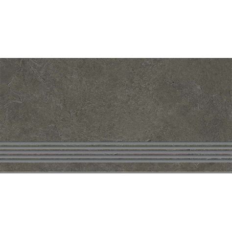 Gres Szkliwiony Stopnica Ardezia Graphite Black Mat X Gat I