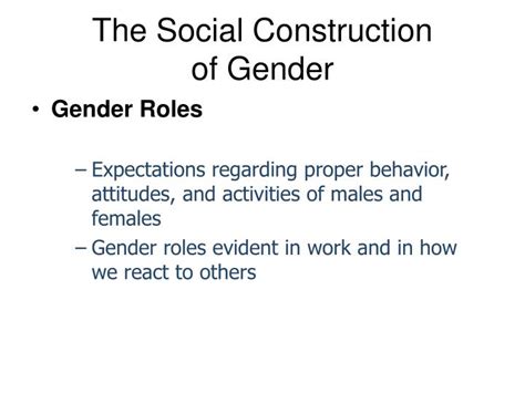 Ppt Sex Gender And Gender Role Socialization Powerpoint