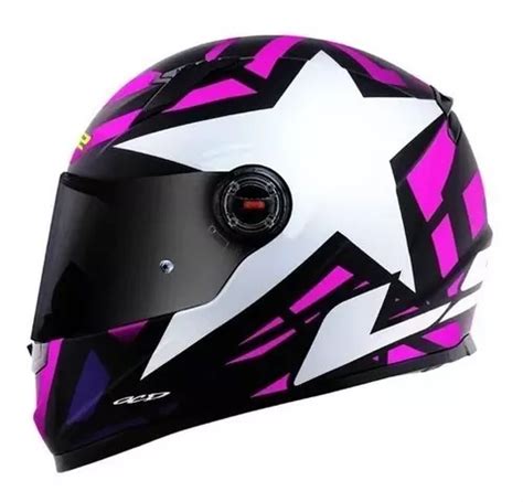 Capacete Ls Classic Ff Starwar Blk Pink Parcelamento Sem Juros