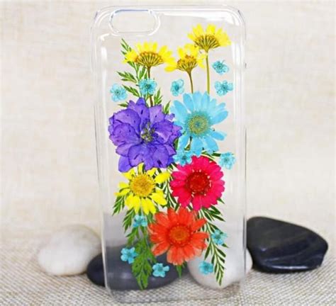 Pressed Flowers Case Pressed Flowers Case Flower Phone Case Pressed