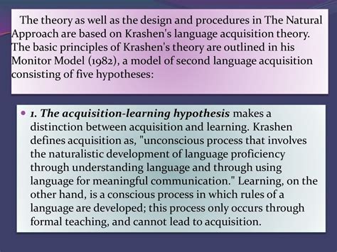 The Natural Approach презентация онлайн