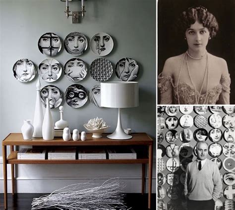 on Fornasetti wallpaper