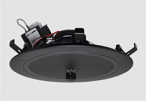 200mm 8 5w 100v Ewis One Shot Ceiling Speaker Black With Volume