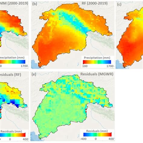 Comparison Between The Spatial Pattern Of Average Precipitation