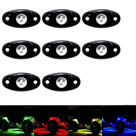 Buy Rgb Led Rock Lights Kit 8 Pods Led Rock Light Bluetooth Control 14