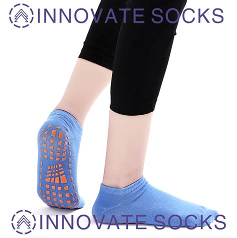 In Stock Custom Logo Cotton Anti Slip Jump Park Indoor Playground Socks